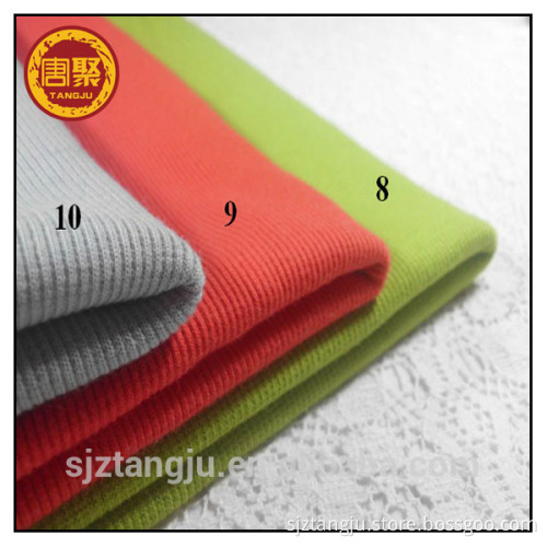 Interlock Rib spandex tubular rib knit fabric